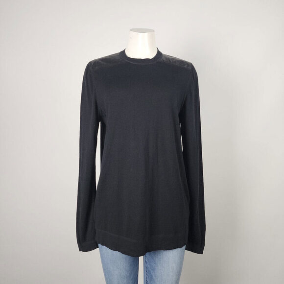 Hugo Boss Black Cotton Silk Cashmere Knit Sweater Size L/XL - Picture 1 of 8